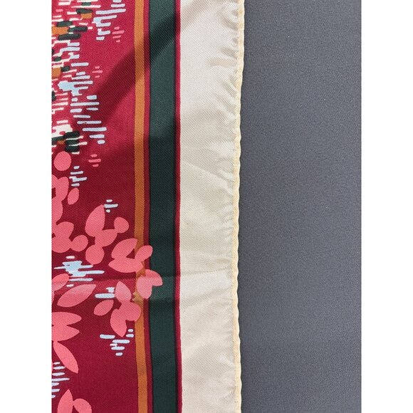 Water Repellent Vintage Japanese Silk Acetate Fashion Scarf Eastman Mfg Headwear - Picture 5 of 5